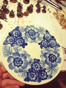 Talerz ścienny dekoracyjny koło PRL