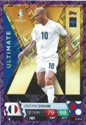TOPPS MATCH ATTAX EURO 2024 ULTIMATE ZINEDINE ZIDANE PURPLE U XI 8