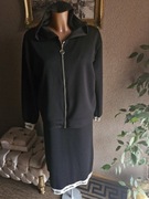 Komplet damski dresowy typ masełko czarny Min