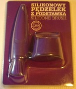 Pędzelek silikonowy z dozownikiem i podstawką