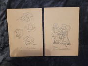 Zestaw starych szkiców 