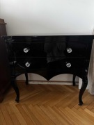 Komoda glamour czarna w połysku 