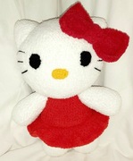 Hello Kitty 35 cm  AMIGURUMI HAND MADE MASKOTKA
