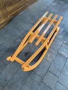 Turbo sanki drewniane – pomarańczowe | Solidne i szybkie 