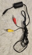 Kabel, przewód mini jack 3,5 - 2 x RCA (CINCH) z filtrem ferrytowym