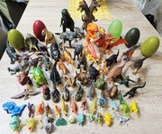 Ogromny zestaw dinozaurów oraz jajka Stan bardzo dobry