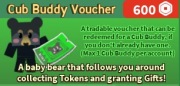 Bee Swarm Simulator x2 Cub Buddy Voucher