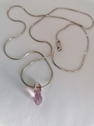 Naszyjnik z kamieniem srebro 925. 