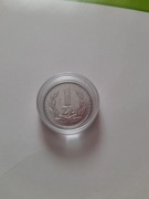 1 zł 1987r. Destrukt-Zapchany stempel