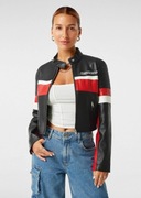 Ramoneska bershka zara Guess panterka XS czerwona