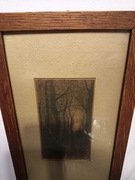 Roman Kochanowski Ksiezyc grafika-litografia