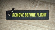 Zawieszka Remove Before Flight / RBF / CZARNA / HAFT - 100% QUALITY
