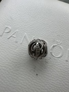 Pandora oryginalny charms P w stylu vintage
