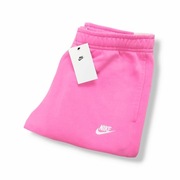 Spodnie Dresy Nike Różowe Białe Haft Logo Swoosh Streetwear Basic Unisex