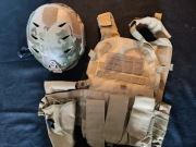 Hełm taktyczny i Kamizelka taktyczna ASG