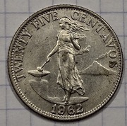 0832 Filipiny 25 centavos 1962