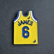 Przypinka Lebron James #6 – koszykówka, NBA, Los Angeles Lakers