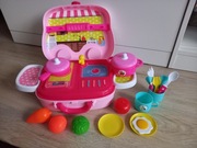 Duży zestaw akcesoriów do gotowania kuchnia komplet walizka kółka