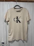 T-shirt koszulka męska beżowa oryginalna Calvin Klein L/XL