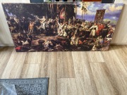 Obraz na płótnie JAN MATEJKO KOŚCIUSZKO POD RACŁAWICAMI reprodukcja 140x70