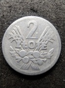 PRL 2 złote jagidy 1958