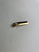 Suwak złoty na taśmę suwakową 3mm