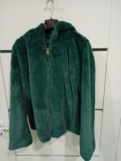 Kurtka damska zielona bomberka z kapturem 40 