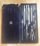 Zestaw kreślarski vintage metal EO Richter&Co Pracision