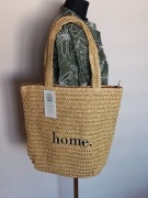 Pleciona torba beżowa ONE SIZE od MOODO