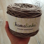 Sznurek bawełniany z rdzeniem KamaLINKA 05 ciemny beż  5mm 100m