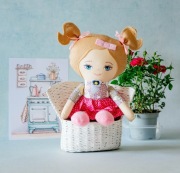 Lalka Antonia 50 cm szmacianka Decofoto rękodzieło