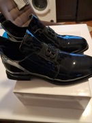 Buty damskie botki skórzane na płaskim Filippo klamra lakierowane r.40