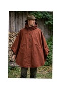 Ponczo wełniane loden brązowe Hubertus myśliwskie outdoor peleryna