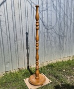 Noga od lampy drewno stara bardzo ładny stan