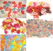 SCRAPBOOKING KOLOROWE APLIKACJE mini KORONY komplet 570szt (K002)