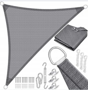 KESSER ŻAGIEL PRZECIWSŁONECZNY 2,5X2,5X3,5M TRÓJKĄT HDPE SZARY