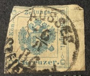 Austrio-Węgry, dwugłowy orzeł, herb cesarstwa, 1890 r. 1 krajcer