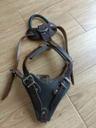 Skórzane szelki dla dużego psa