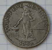 0831 Filipiny 25 centavos 1964