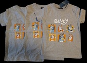Nowe koszulki bawełniane bluey. 