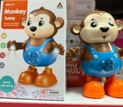 TAŃCZĄCA MAŁPA MAŁPKA NA BATERIE INTERAKTYWNA EDUKACYJNA ŚWIECĄCA GRAJĄCA