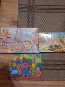 Stare puzzle kajko i kokosz wojownicze żółwie ninja gumisie