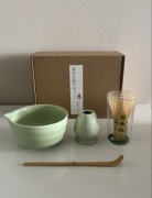 Zielony zestaw matcha komplet akcesoriów