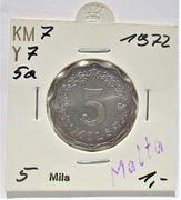 5 Milów 1972 r. Malta Mennicza !!!