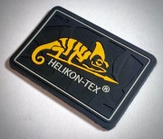 Naszywka PVC Helikon-Tex Morale Patch Logo Czarny 55x35 mm - Rzep