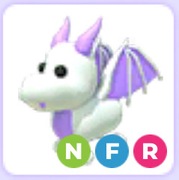Lavender Dragon NFR - adopt me roblox