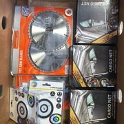 Box A z produktami mix narzędzia auto elektro fv