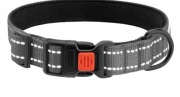Odblaskowa obroża dla psów, CollarDirect wodoodporna, szara 35 - 45 cm