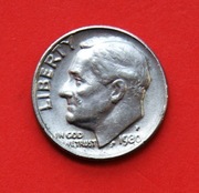 10  Centów  1980 P  -     USA    Mennica  P  Stan !!!