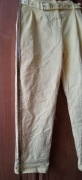 Spodnie gnieciuchy żółte roz. XL wysoki stan